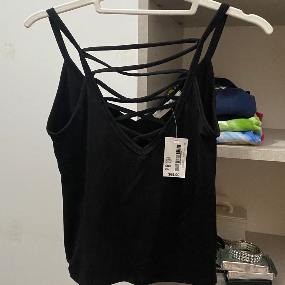 NEVER WORN before WITH TAGS cute black tank top